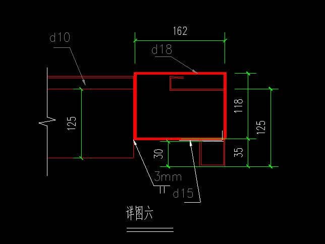 箱房立柱转角设计图