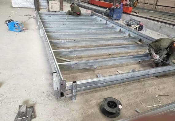 折叠房模具框架图